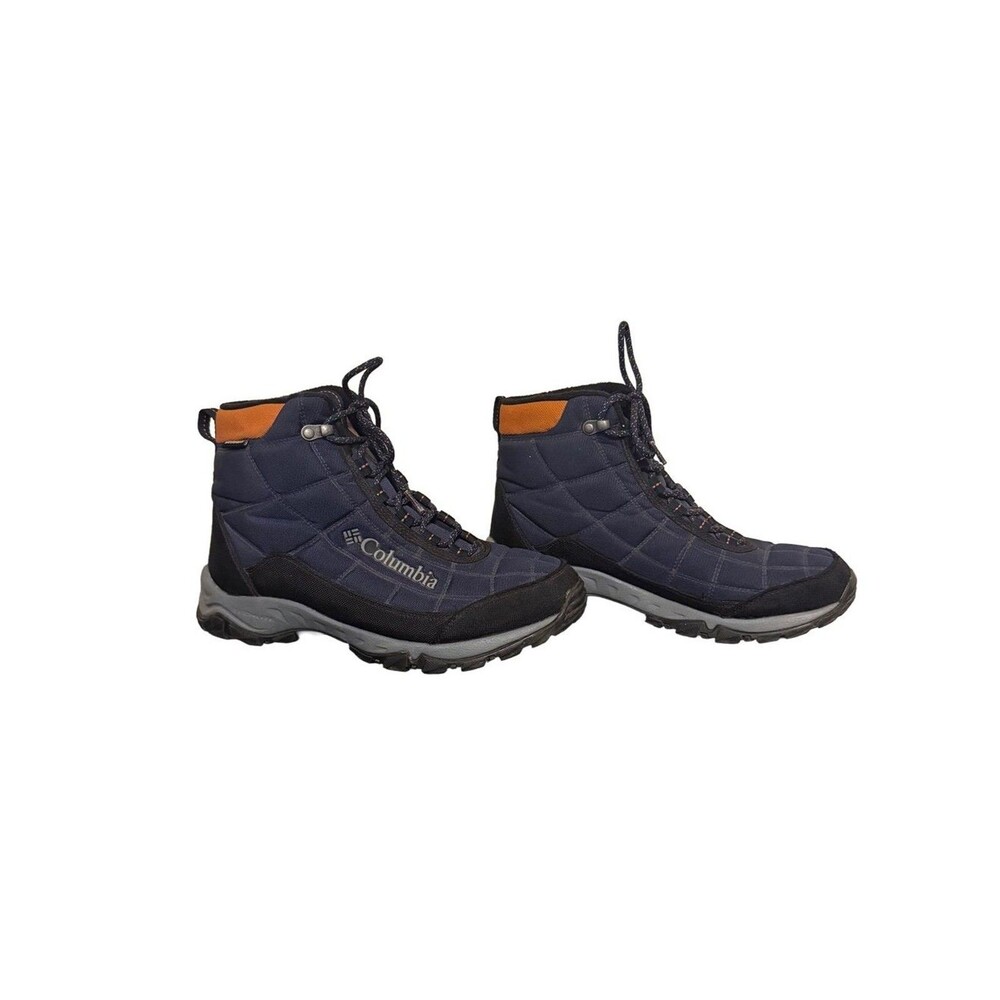 Columbia Men's Firecamp Waterproof Winter Boots Navy Blue Size 8 men’s.
